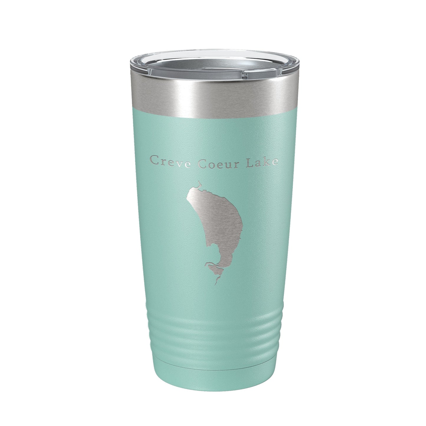 Creve Coeur Lake Map Tumbler Travel Mug Insulated Laser Engraved Coffee Cup St. Louis, Missouri 20 oz-12