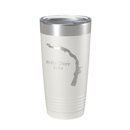 Billy Clapp Lake Map Tumbler Travel Mug Insulated Laser Engraved Coffee Cup Washington 20 oz-7