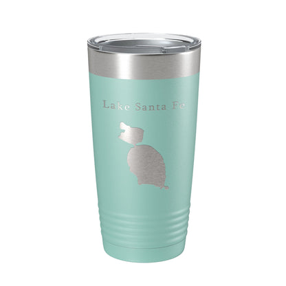Lake Santa Fe Map Tumbler Travel Mug Insulated Laser Engraved Coffee Cup Florida 20 oz-12