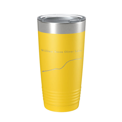 William Bacon Oliver Lake Map Tumbler Travel Mug Insulated Laser Engraved Coffee Cup Tuscaloosa Alabama 20 oz-19