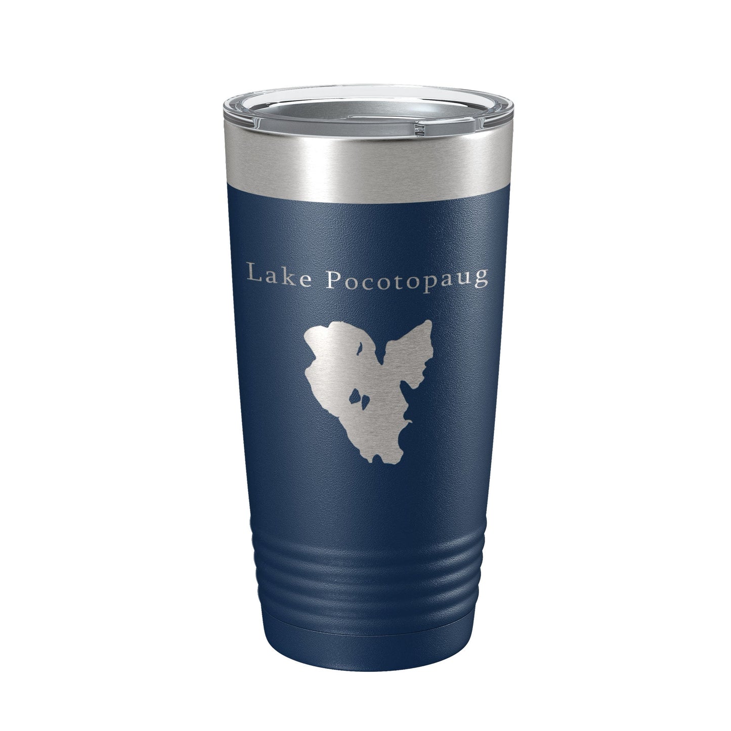 Lake Pocotopaug Map Tumbler Travel Mug Insulated Laser Engraved Coffee Cup Connecticut 20 oz-2