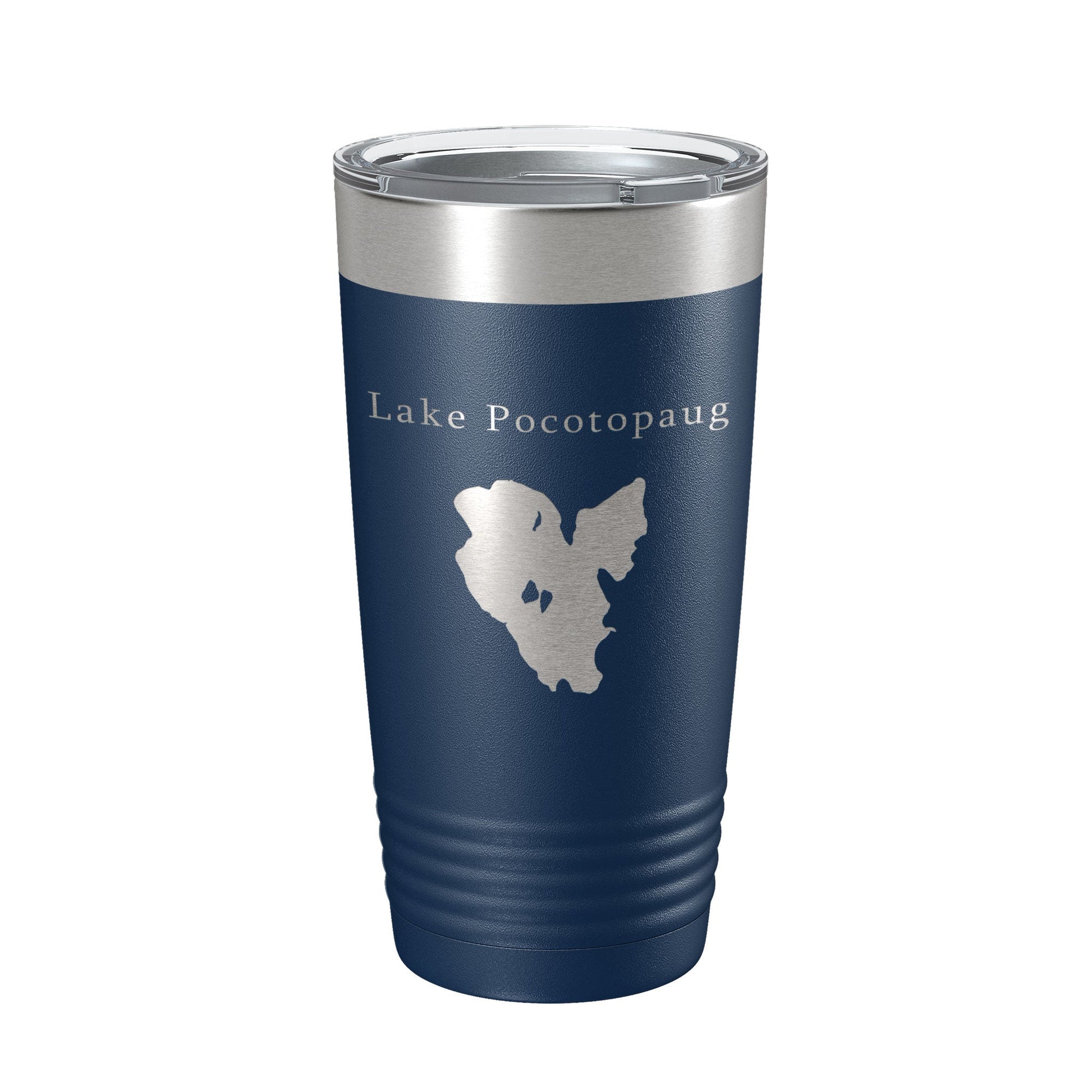 Lake Pocotopaug Map Tumbler Travel Mug Insulated Laser Engraved Coffee Cup Connecticut 20 oz-2