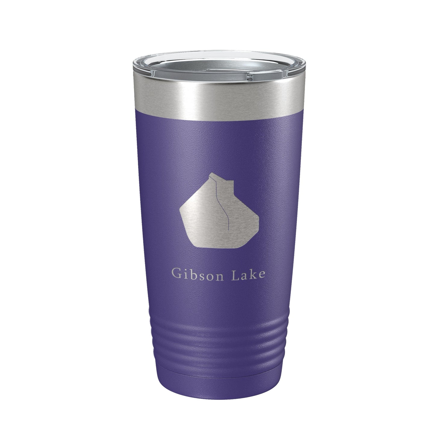 Gibson Lake Map Tumbler Travel Mug Insulated Laser Engraved Coffee Cup Indiana 20 oz-15