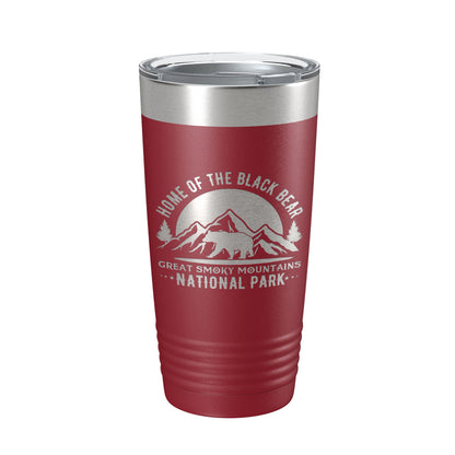 Black Bear Tumbler Great Smoky Mountains National Park Travel Mug Insulated Laser Engraved Coffee Cup GSMNP Gift 20 oz-18