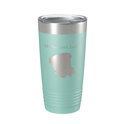 Mille Lacs Lake Map Tumbler Travel Mug Insulated Laser Engraved Coffee Cup Minnesota 20 oz-12