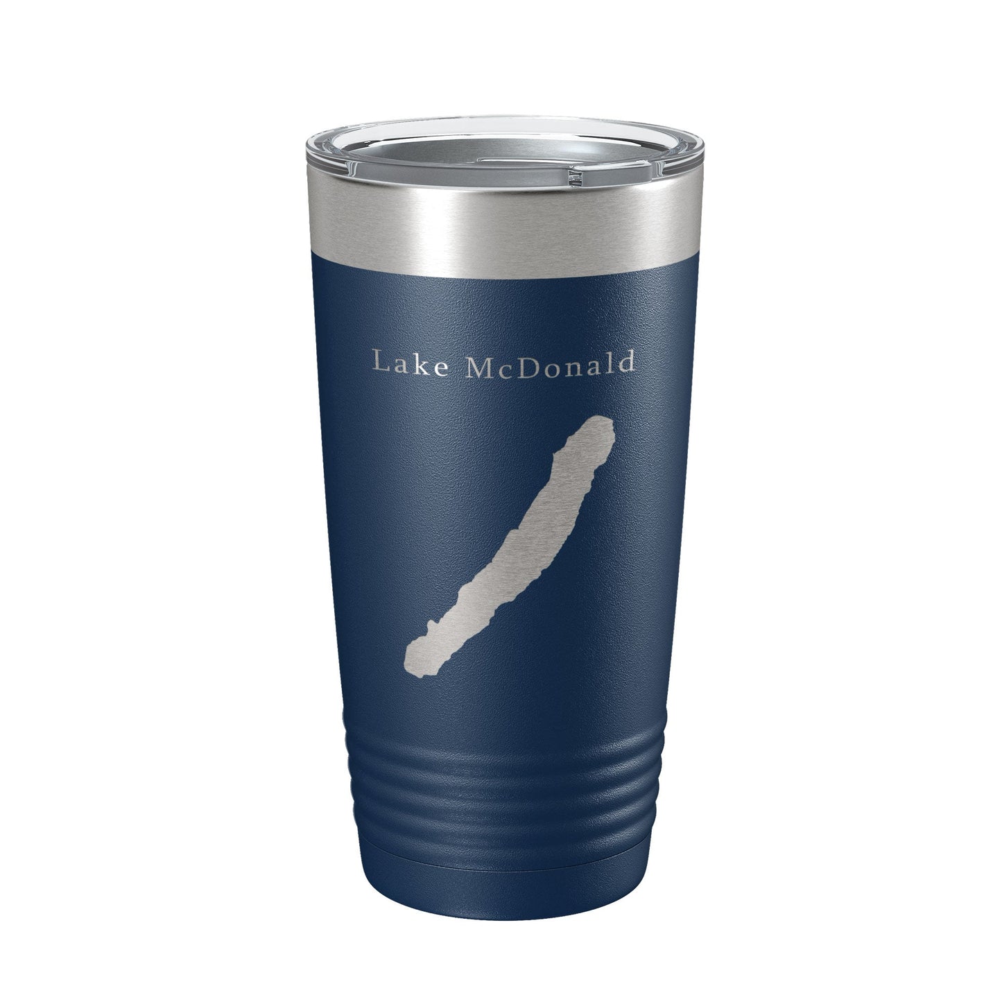 Lake McDonald Map Tumbler Travel Mug Insulated Laser Engraved Coffee Cup Glacier National Park Montana 20 oz-8