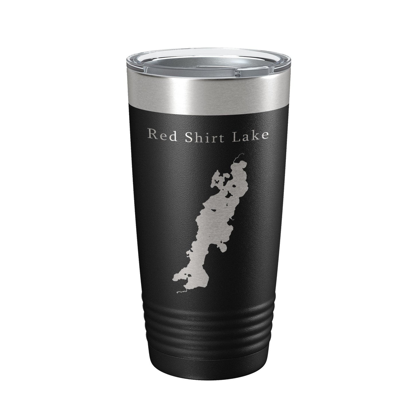 Red Shirt Lake Map Tumbler Travel Mug Insulated Laser Engraved Coffee Cup Alaska 20 oz-5