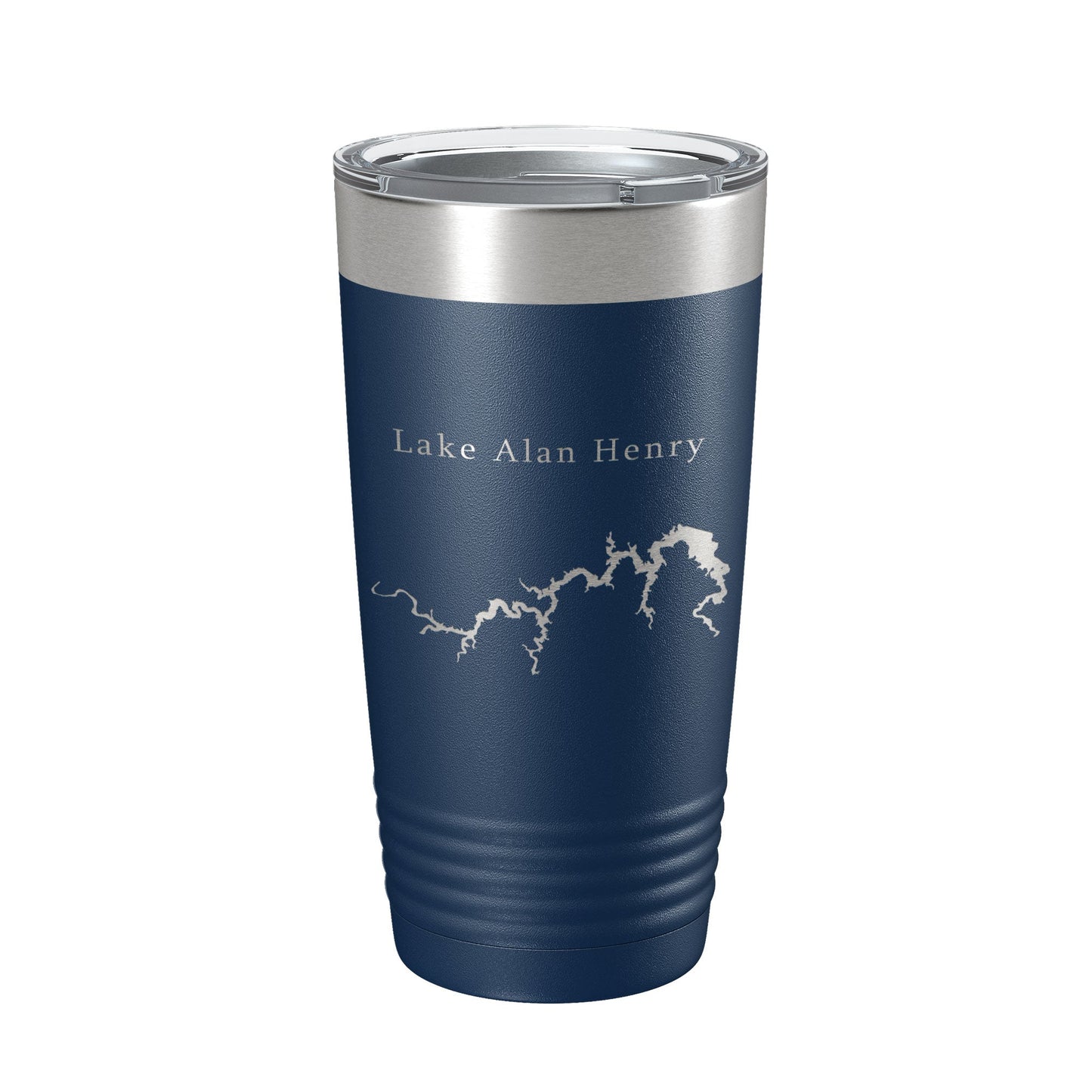 Lake Alan Henry Map Tumbler Travel Mug Insulated Laser Engraved Coffee Cup Texas 20 oz-8