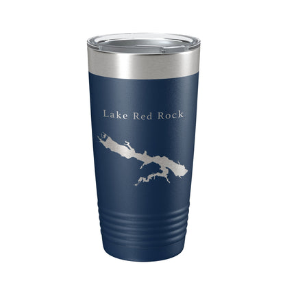 Lake Red Rock Map Tumbler Travel Mug Insulated Laser Engraved Coffee Cup Iowa 20 oz-8