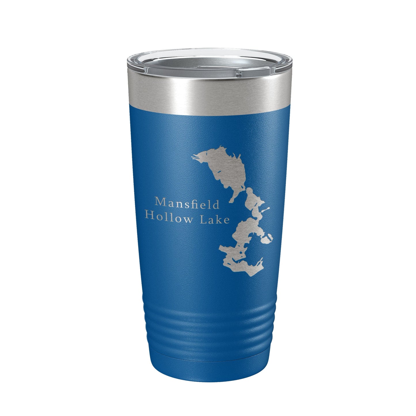 Mansfield Hollow Lake Map Tumbler Travel Mug Insulated Laser Engraved Coffee Cup Connecticut 20 oz-6