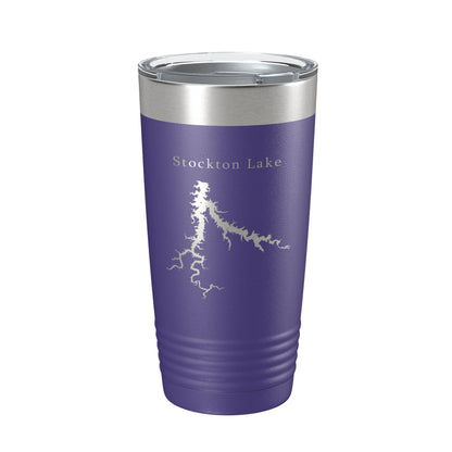 Stockton Lake Map Tumbler Travel Mug Insulated Laser Engraved Coffee Cup Springfield Missouri 20 oz-15