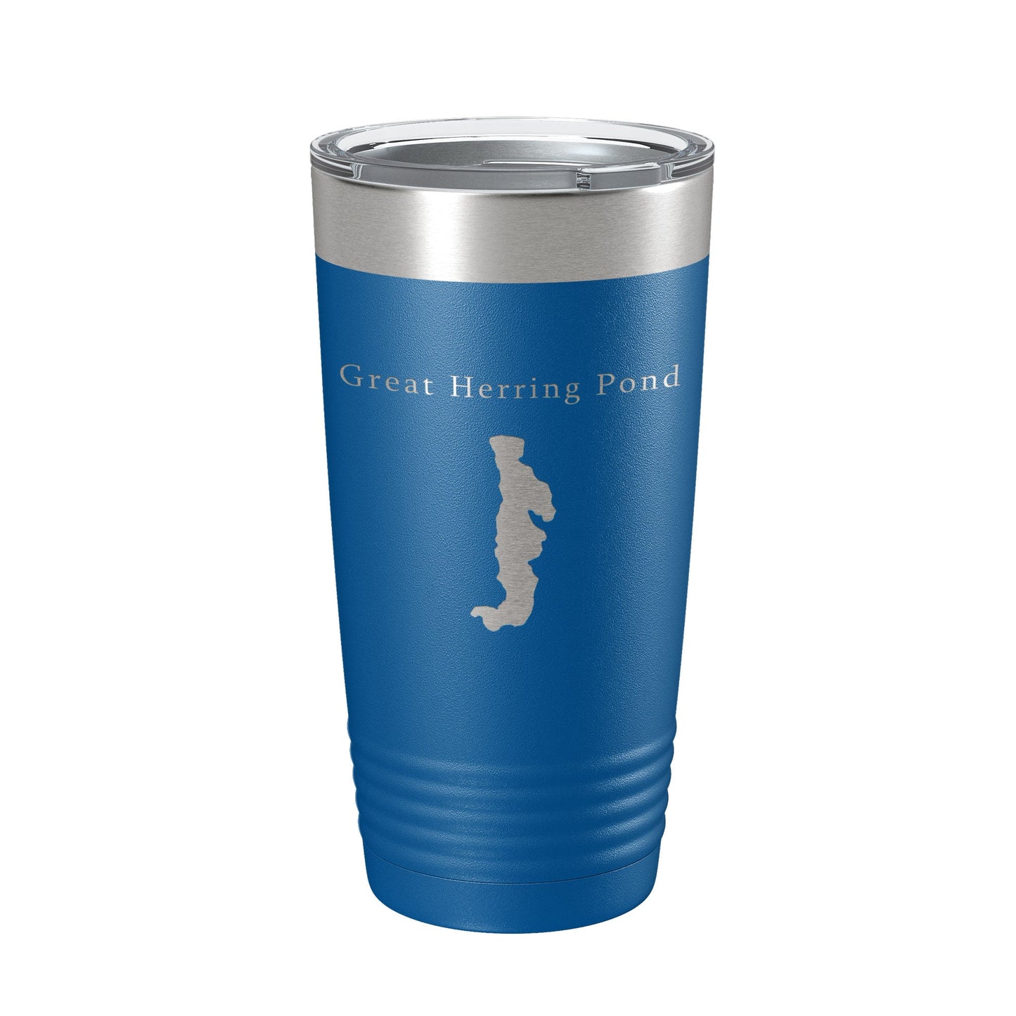 Great Herring Pond Tumbler Lake Map Travel Mug Insulated Laser Engraved Coffee Cup Massachusetts 20 oz-6