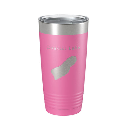 Convict Lake Map Tumbler Travel Mug Insulated Laser Engraved Coffee Cup California 20 oz-11