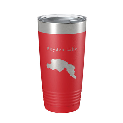 Boyden Lake Map Tumbler Travel Mug Insulated Laser Engraved Coffee Cup Maine 20 oz-10