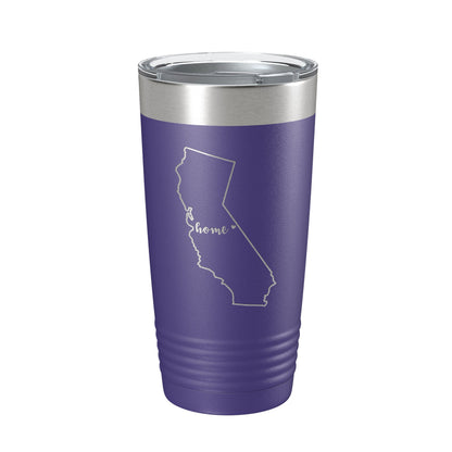 California Tumbler Home State Travel Mug Insulated Laser Engraved Map Coffee Cup 20 oz-15