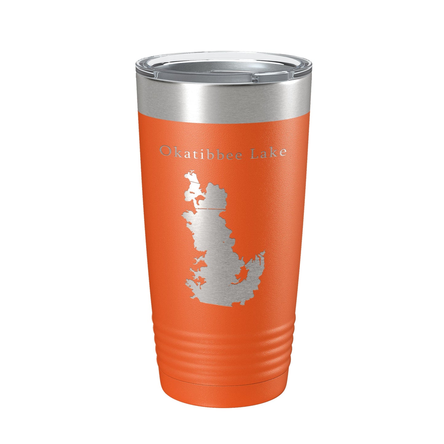 Okatibbee Lake Map Tumbler Travel Mug Insulated Laser Engraved Coffee Cup Mississippi 20 oz-17