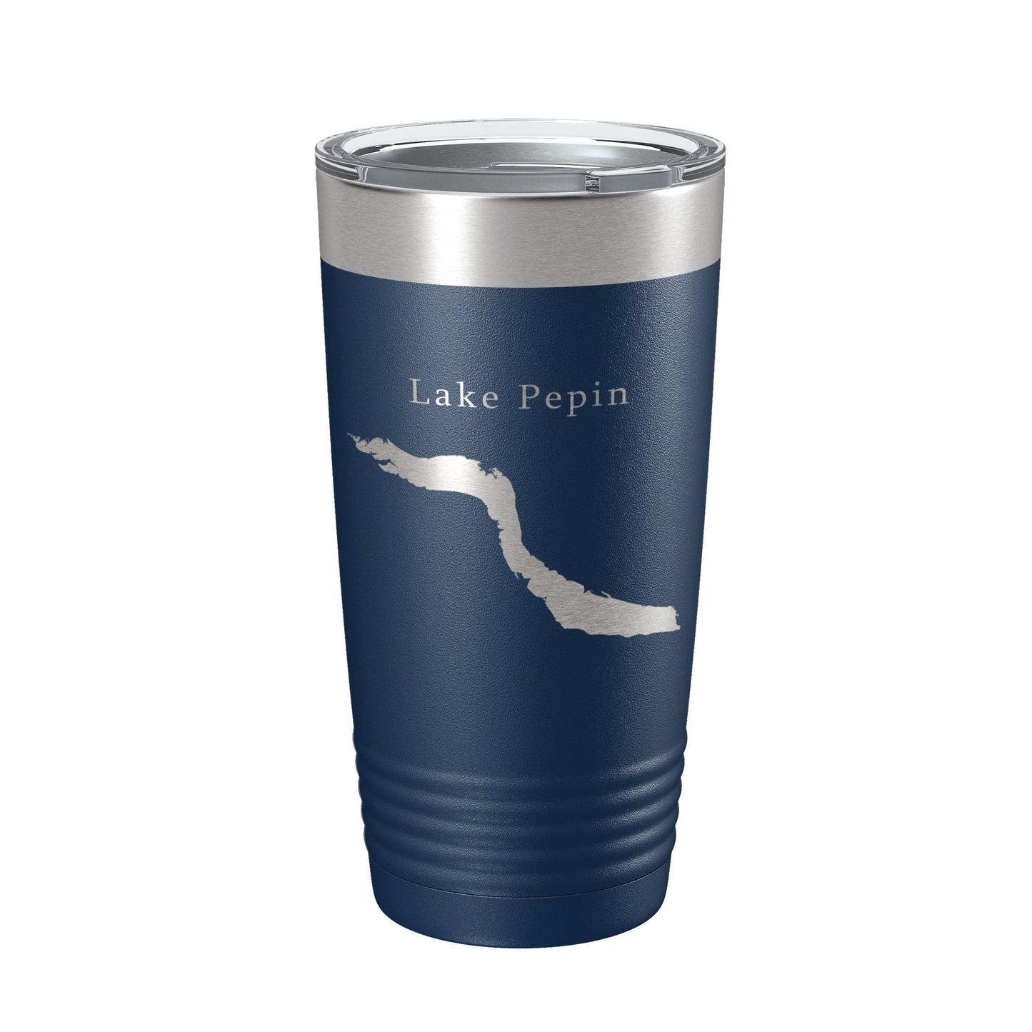 Lake Pepin Map Tumbler Travel Mug Insulated Laser Engraved Coffee Cup Minnesota Wisconsin 20 oz-2