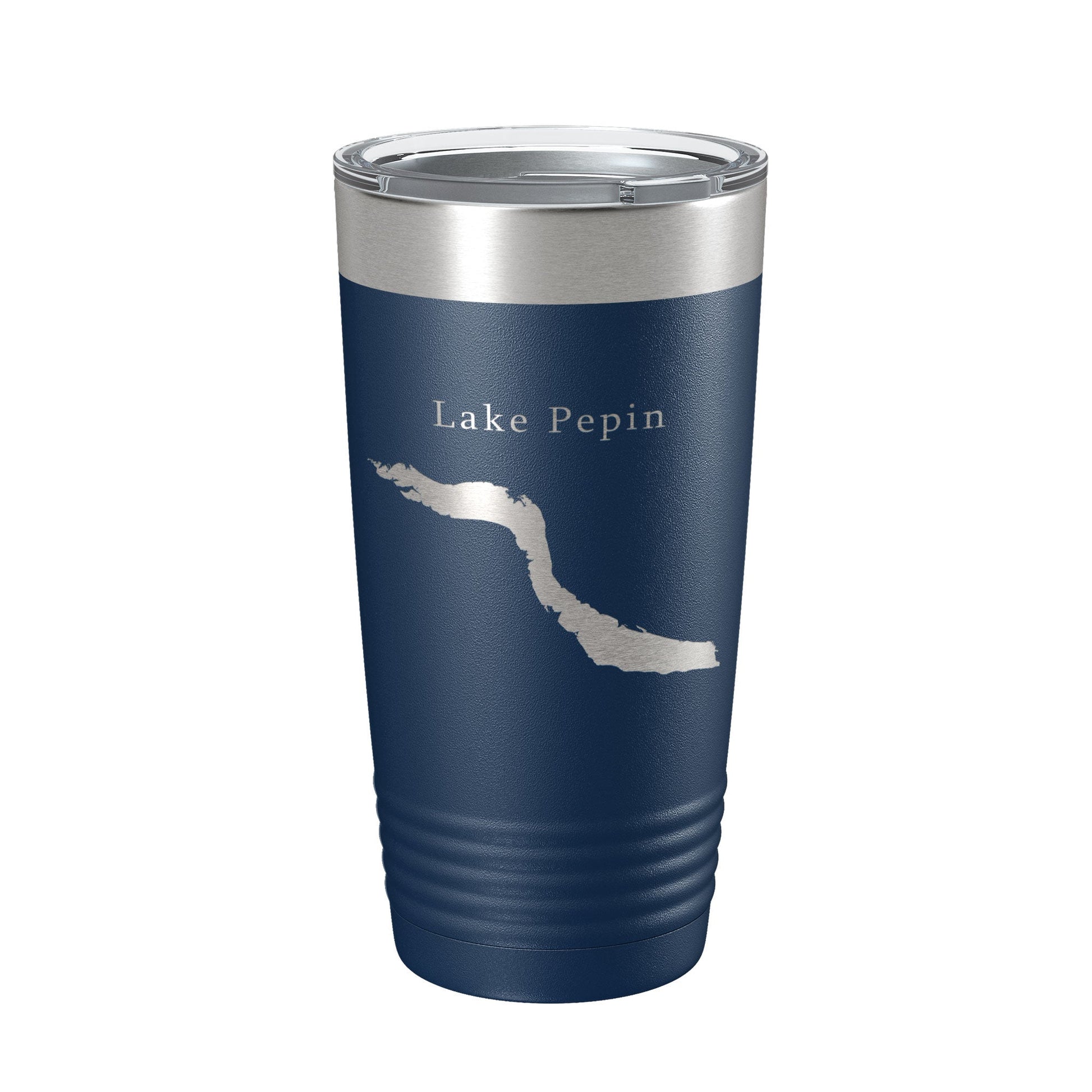 Lake Pepin Map Tumbler Travel Mug Insulated Laser Engraved Coffee Cup Minnesota Wisconsin 20 oz-2