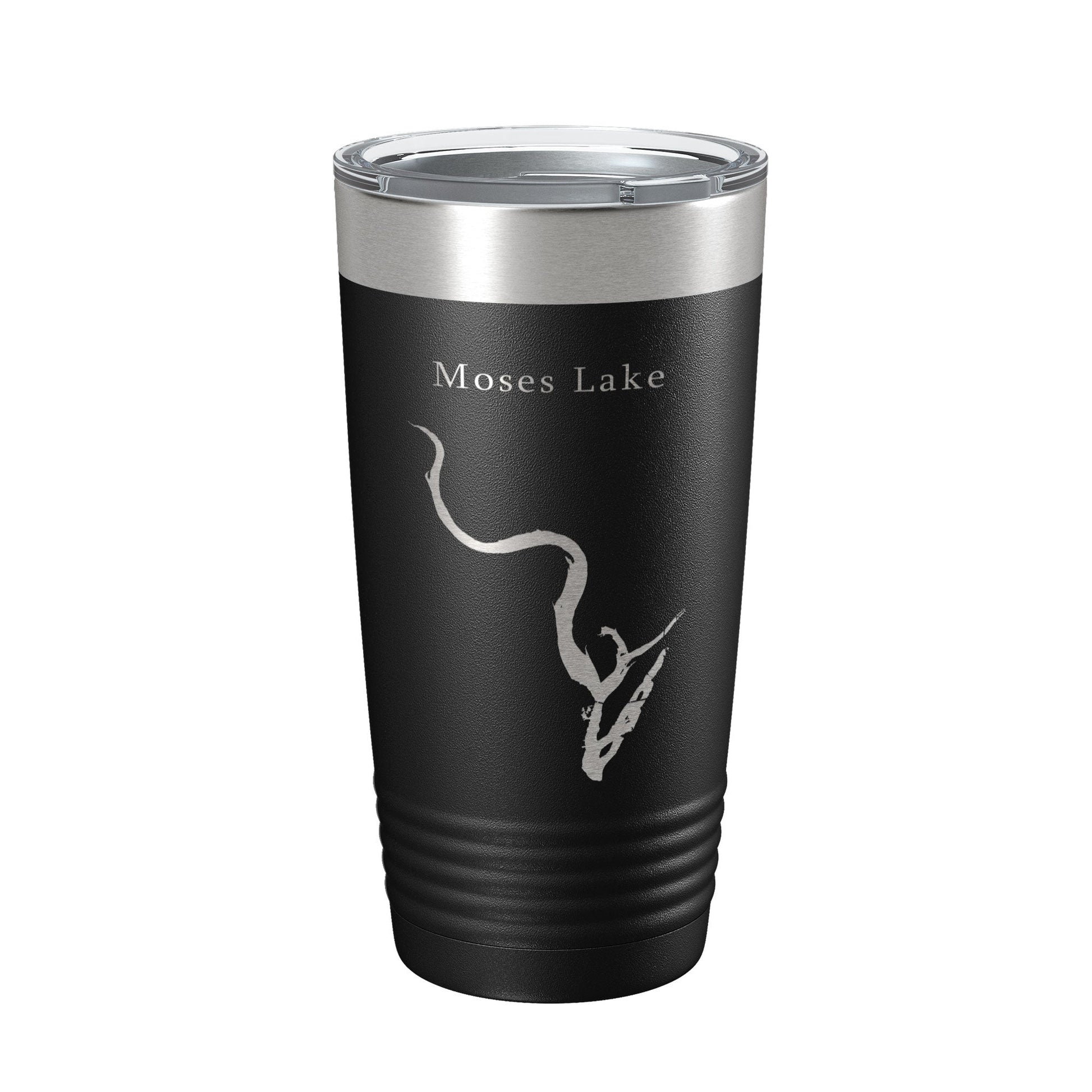 Moses Lake Map Tumbler Travel Mug Insulated Laser Engraved Coffee Cup Washington 20 oz-0
