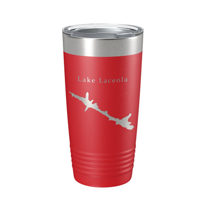 Lake Laceola Map Tumbler Travel Mug Insulated Laser Engraved Coffee Cup Blue Creek Georgia 20 oz-10