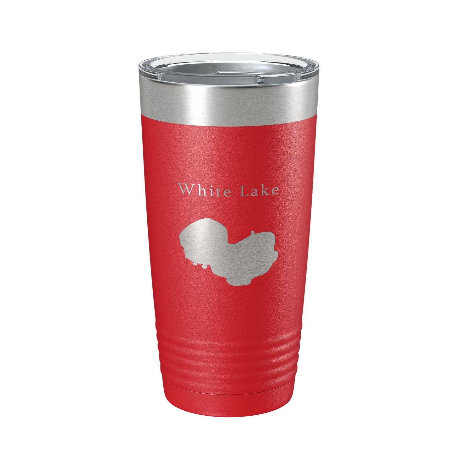 White Lake Map Tumbler Travel Mug Insulated Laser Engraved Coffee Cup Louisiana 20 oz-10