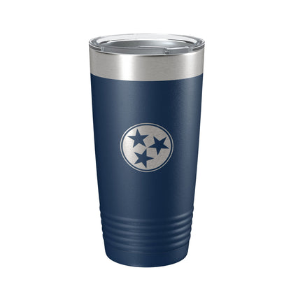 Tennessee Tristar Tumbler TN State Symbol Travel Mug Insulated Laser Engraved Coffee Cup 20 oz-2