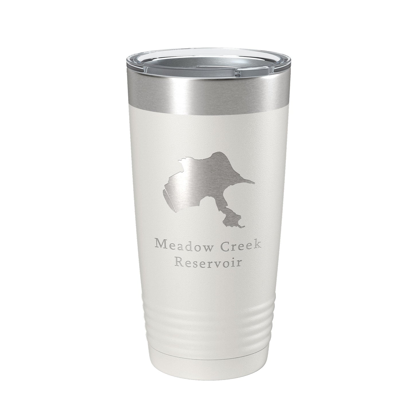 Meadow Creek Reservoir Tumbler Lake Map Travel Mug Insulated Laser Engraved Coffee Cup Colorado 20 oz-7