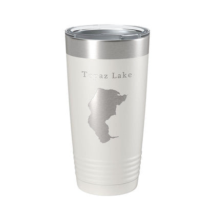 Topaz Lake Map Tumbler Travel Mug Insulated Laser Engraved Coffee Cup California Nevada 20 oz-7