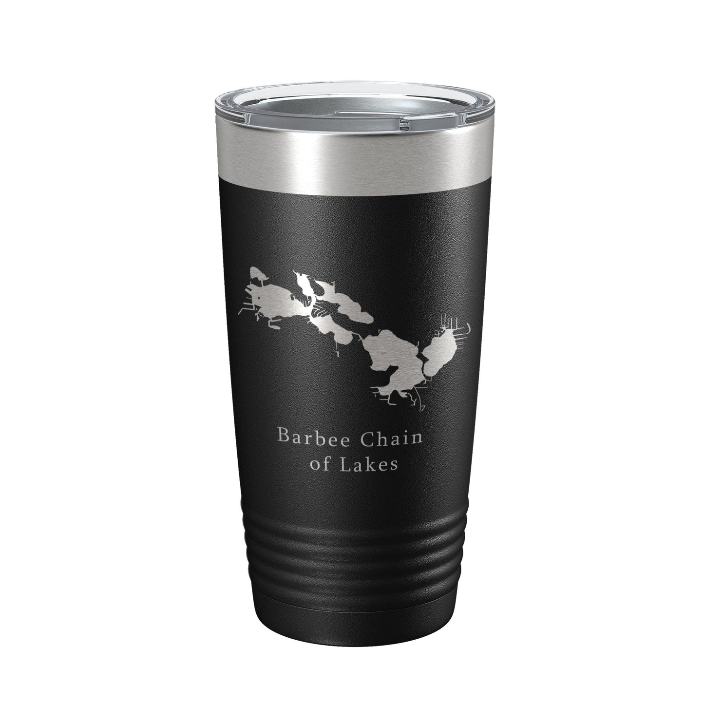 Barbee Chain of Lakes Map Tumbler Travel Mug Insulated Laser Engraved Coffee Cup Indiana 20 oz-5