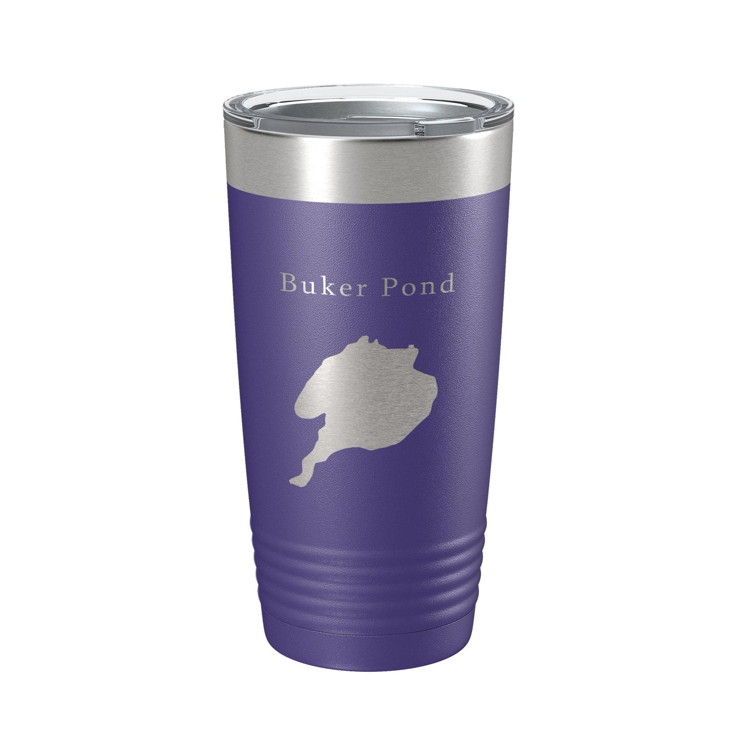 Buker Pond Tumbler Lake Map Travel Mug Insulated Laser Engraved Coffee Cup Maine 20 oz-15