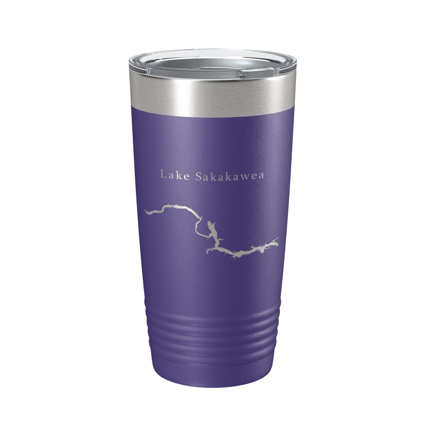 Lake Sakakawea Map Tumbler Travel Mug Insulated Laser Engraved Coffee Cup North Dakota 20 oz-15