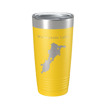 Wawayanda Lake Map Tumbler Travel Mug Insulated Laser Engraved Coffee Cup New Jersey 20 oz-19