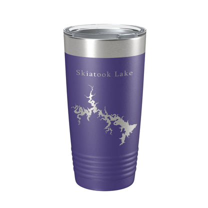 Skiatook Lake Map Tumbler Travel Mug Insulated Laser Engraved Coffee Cup Oklahoma 20 oz-15