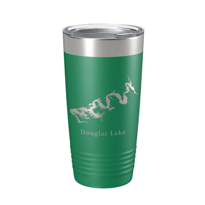 Douglas Lake Map Tumbler Travel Mug Insulated Laser Engraved Coffee Cup Tennessee 20 oz-9