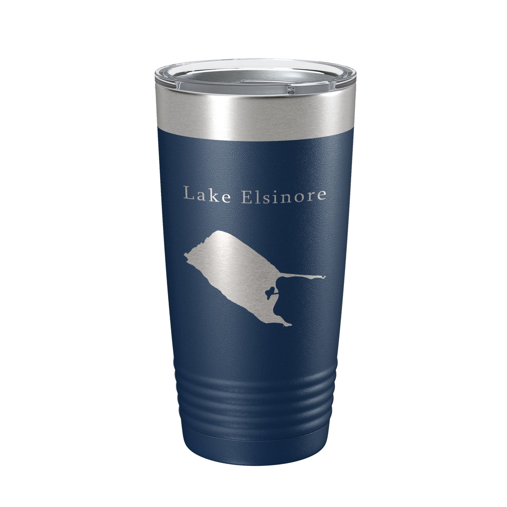 Lake Elsinore Map Tumbler Travel Mug Insulated Laser Engraved Coffee Cup California 20 oz-2