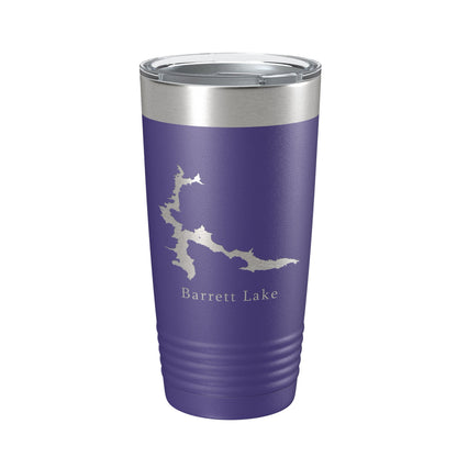 Barrett Lake Map Tumbler Travel Mug Insulated Laser Engraved Coffee Cup California 20 oz-15