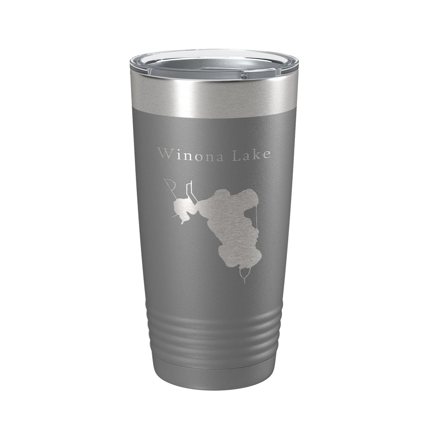 Winona Lake Map Tumbler Travel Mug Insulated Laser Engraved Coffee Cup Indiana 20 oz-16