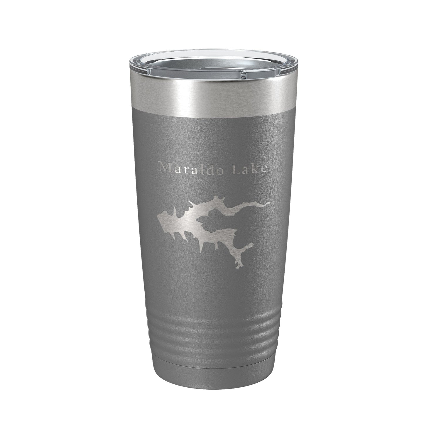 Maraldo Lake Map Tumbler Travel Mug Insulated Laser Engraved Coffee Cup Illinois 20 oz-16