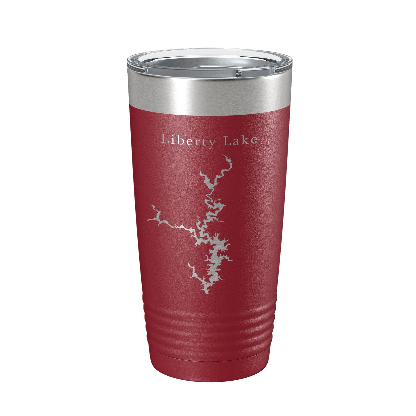 Liberty Lake Map Tumbler Travel Mug Insulated Laser Engraved Coffee Cup Maryland 20 oz-18