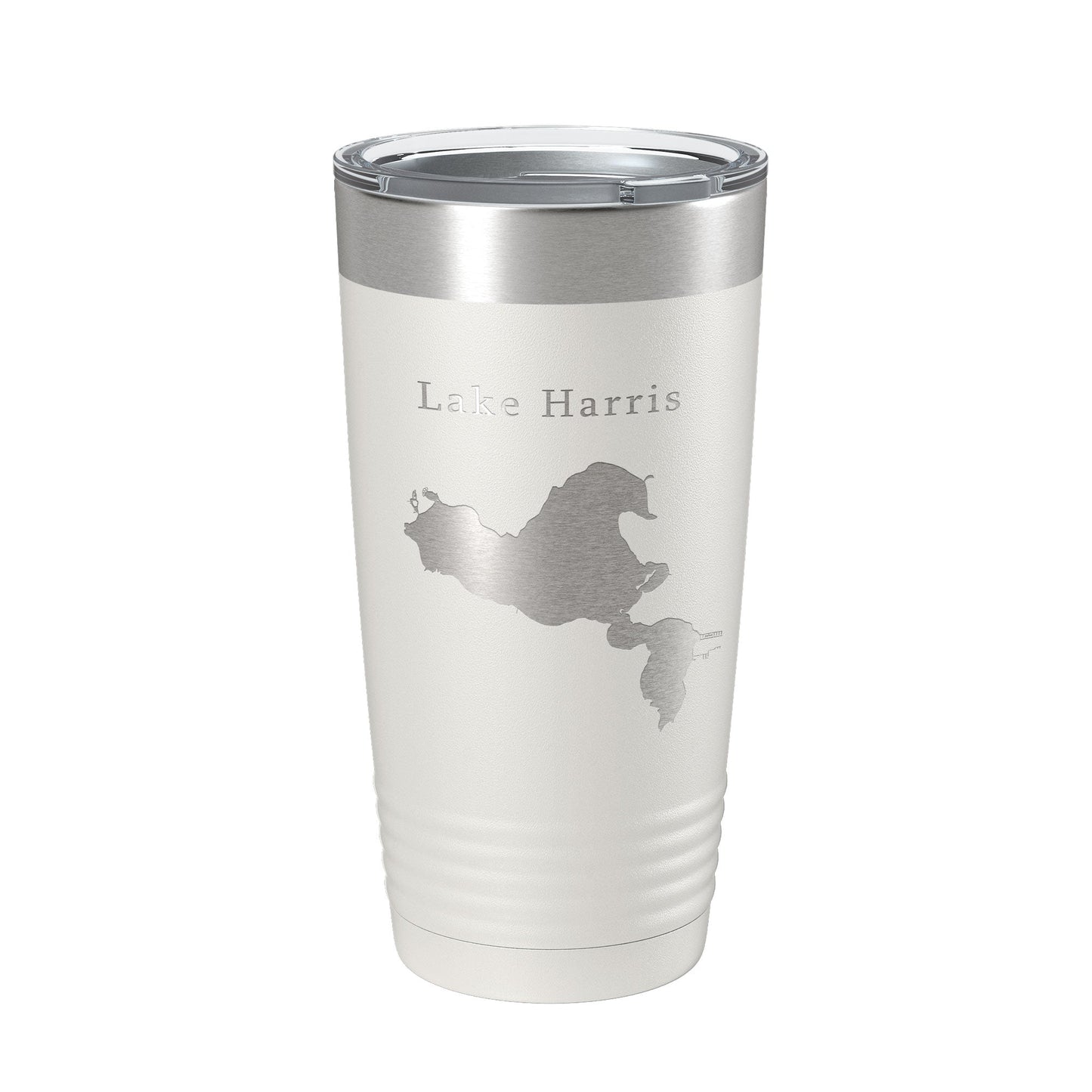Lake Harris Map Tumbler Travel Mug Insulated Laser Engraved Coffee Cup Florida 20 oz-1