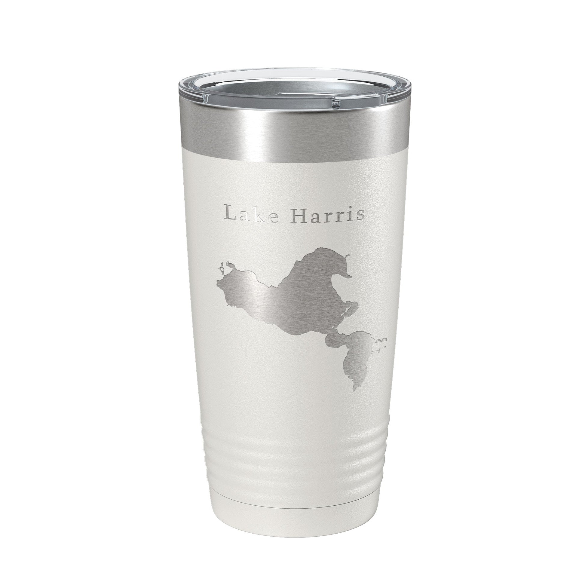 Lake Harris Map Tumbler Travel Mug Insulated Laser Engraved Coffee Cup Florida 20 oz-1