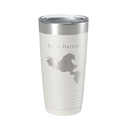 Lake Harris Map Tumbler Travel Mug Insulated Laser Engraved Coffee Cup Florida 20 oz-1