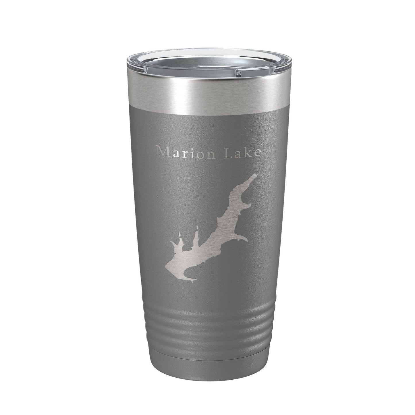 Marion Lake Map Tumbler Travel Mug Insulated Laser Engraved Coffee Cup Kansas 20 oz-16
