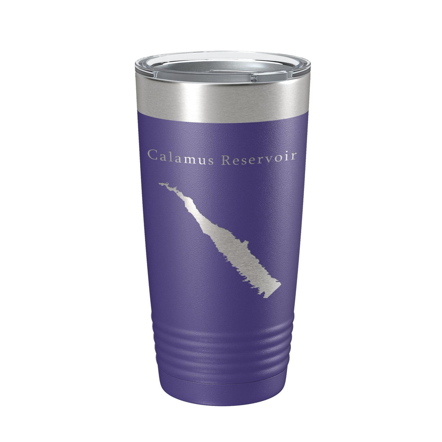 Calamus Reservoir Tumbler Lake Map Travel Mug Insulated Laser Engraved Coffee Cup Nebraska 20 oz-15