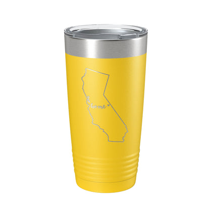 California Tumbler Home State Travel Mug Insulated Laser Engraved Map Coffee Cup 20 oz-19