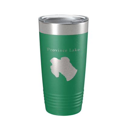 Province Lake Map Tumbler Travel Mug Insulated Laser Engraved Coffee Cup New Hampshire 20 oz-9