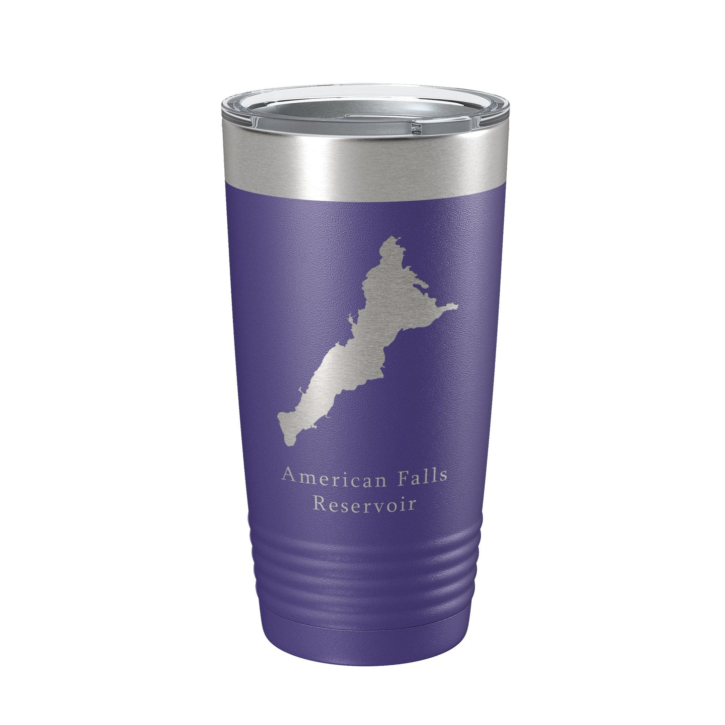 American Falls Reservoir Tumbler Lake Map Travel Mug Insulated Laser Engraved Coffee Cup Snake River Idaho 20 oz-15