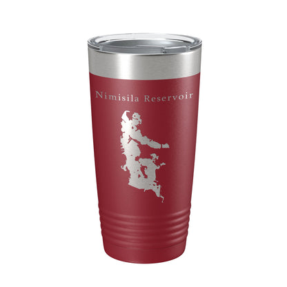 Nimisila Reservoir Tumbler Lake Map Travel Mug Insulated Laser Engraved Coffee Cup Ohio 20 oz-18