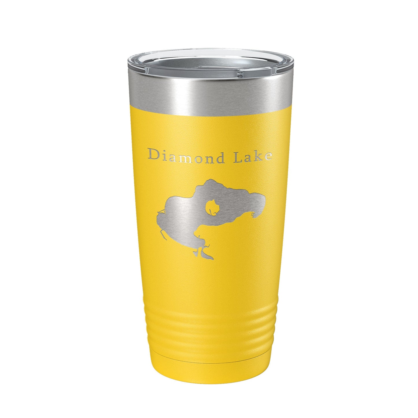 Diamond Lake Map Tumbler Travel Mug Insulated Laser Engraved Coffee Cup Michigan 20 oz-19
