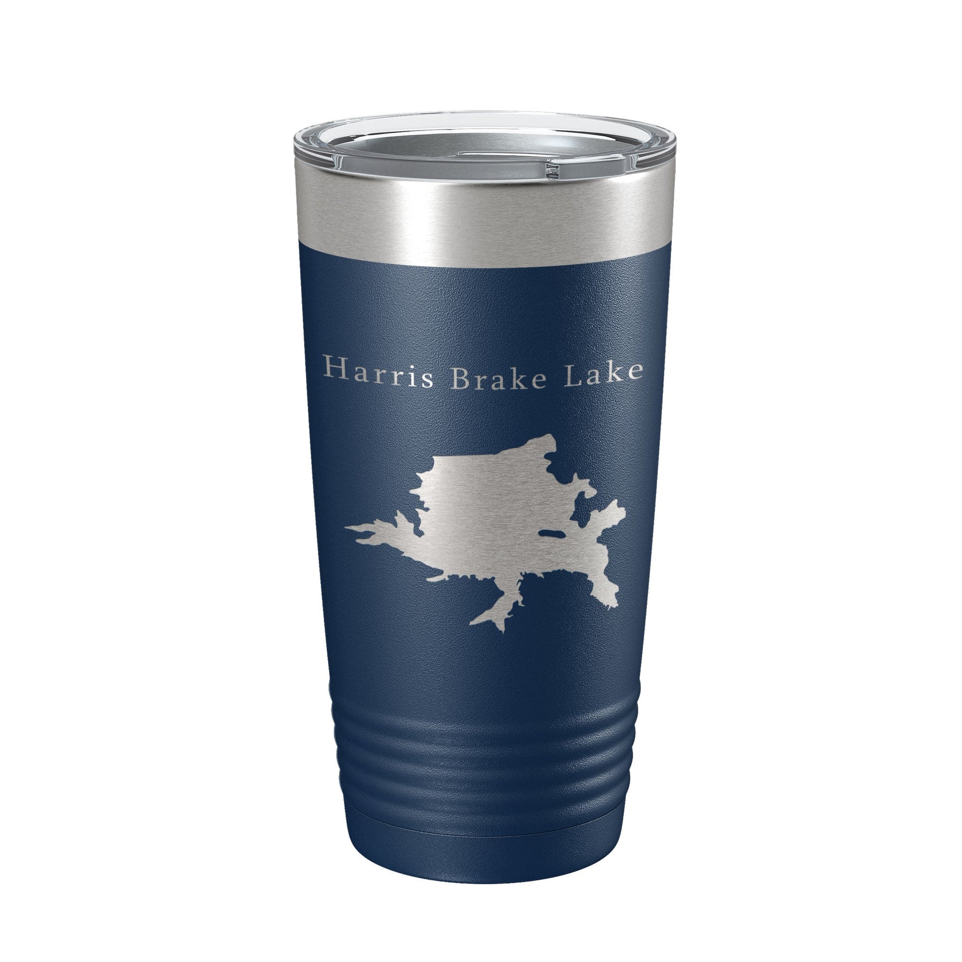 Harris Brake Lake Map Tumbler Travel Mug Insulated Laser Engraved Coffee Cup Arkansas 20 oz-2